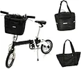 Front basket-- bike basket front a great gift for your friend and family.
Hanging basket-- bicycle basket front foldable and detachable, save space and easy to store, convenient to use.